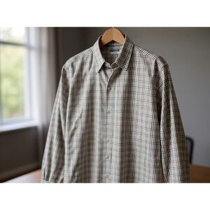 Peter Millar Summer Comfort Plaid Button Down Shirt Sz s long sleeve lightweight